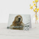 Snowdog Karte (Gelbe Blume)