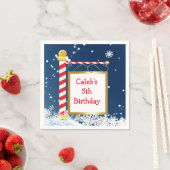 Snowdon Christmas North Pole Holiday Party Napkins Serviette (Beispiel)