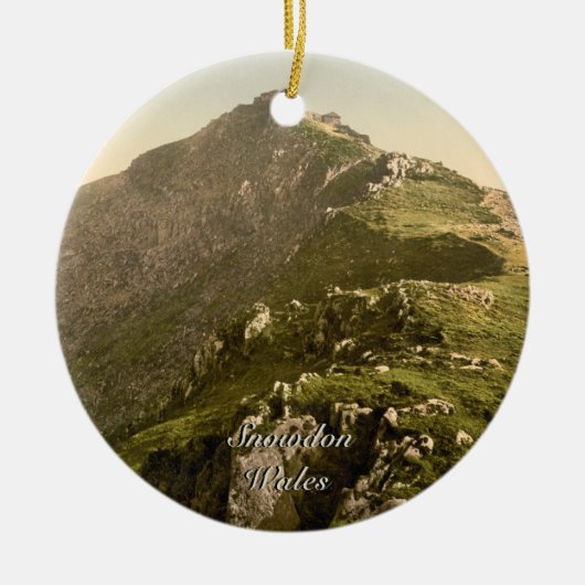 Snowdon - die letzte Meile, Gwynedd, Wales Keramikornament (Vorne)