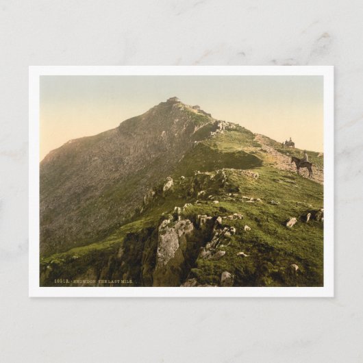 Snowdon - Die letzte Meile, Gwynedd, Wales Postkarte (Vorderseite)