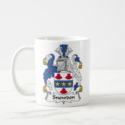 Snowdon Familienwappen Kaffeetasse (Links)