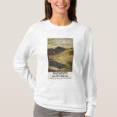 Snowdon Mountain View Eisenbahn-Plakat T-Shirt (Vorderseite)