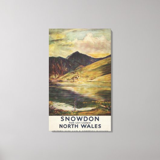 Snowdon Mountain View Railposter Leinwanddruck (Vorderseite)