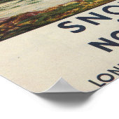 Snowdon Mountain View Railposter Poster (Ecke)