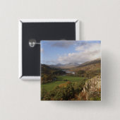 Snowdon von Capel Curig, Gwynedd, Wales (RF) Button (Vorne & Hinten)