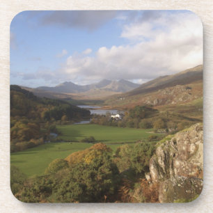 Snowdon von Capel Curig, Gwynedd, Wales (RF) Untersetzer