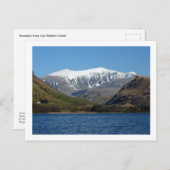 Snowdon von Llyn Nantlle Uchaf Postkarte (Vorne/Hinten)