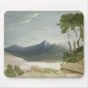 Snowdon (w/c mit Bleistift) Mousepad