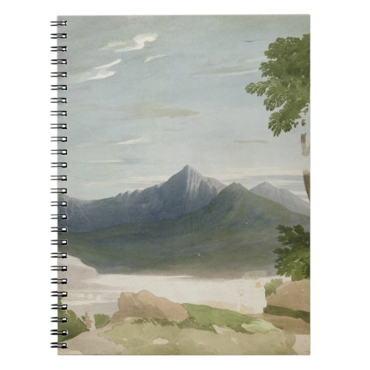 Snowdon (w/c mit Bleistift) Notizblock (Vorderseite)