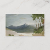 Snowdon (w/c mit Bleistift) Visitenkarte (Rückseite)