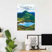 Snowdon Wales Reiseplakat Poster (Heimbüro)