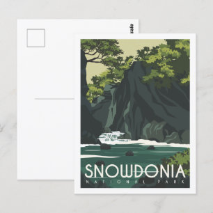 Snowdonia England Berühmte Sehenswürdigkeiten Postkarte