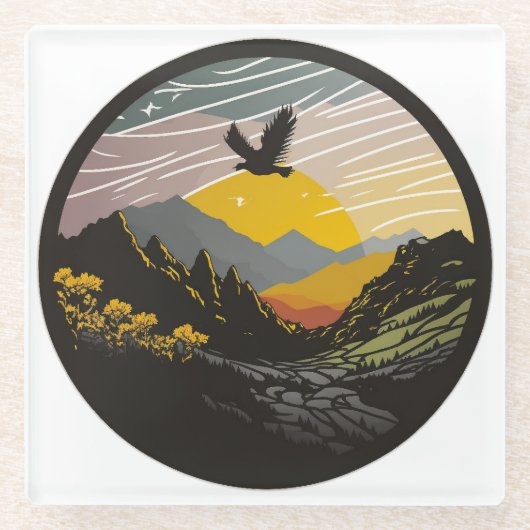 Snowdonia Glasuntersetzer (Vorderseite)