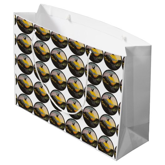 Snowdonia Große Geschenktüte (Rückseite Schrägansicht)