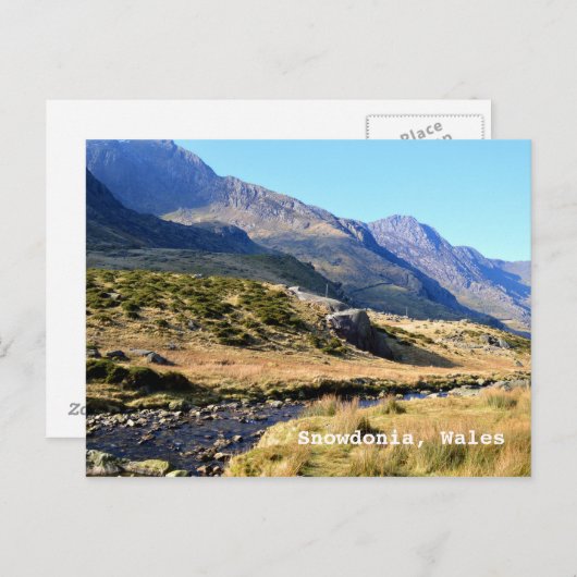 Snowdonia in Wales Postkarte (Vorne/Hinten)