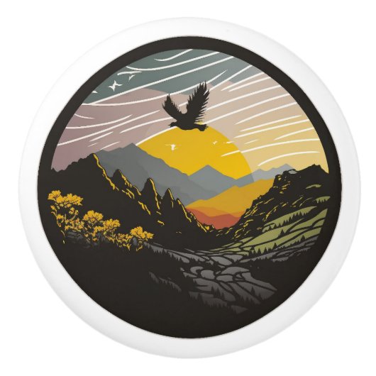 Snowdonia Keramikknauf (Vorderseite)