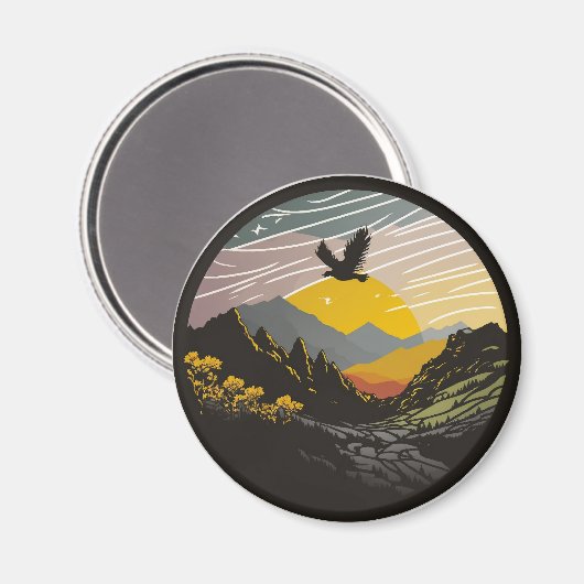 Snowdonia Magnet (Vorderseite/Rückseite)