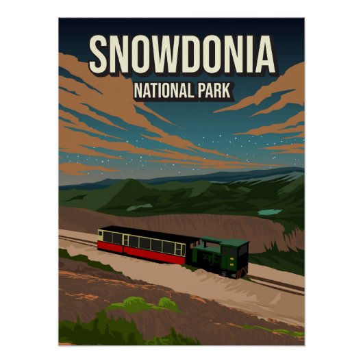 Snowdonia National Park Poster Nature UK (Vorderseite)