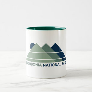 Snowdonia Nationalpark Bergsonne Zweifarbige Tasse