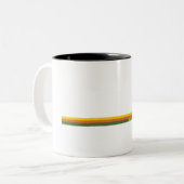 Snowdonia Nationalpark Pine Trees Zweifarbige Tasse (Vorderseite Links)