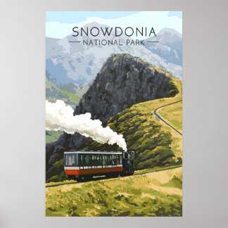 Snowdonia-Nationalpark-Reiseplakat Poster