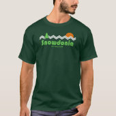 Snowdonia Nationalpark Retro T-Shirt (Vorderseite)