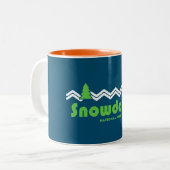 Snowdonia Nationalpark Retro Zweifarbige Tasse (Vorderseite Links)