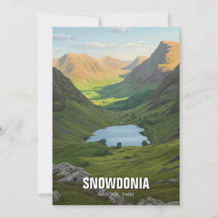 Snowdonia Nationalpark Wales Travel Feiertagskarte