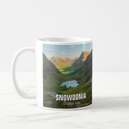 Snowdonia Nationalpark Wales Travel Kaffeetasse (Links)