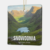 Snowdonia Nationalpark Wales Travel Keramikornament (Links)