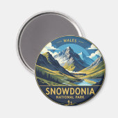 Snowdonia Nationalpark Wales Travel Magnet (Vorderseite/Rückseite)