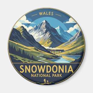 Snowdonia Nationalpark Wales Travel Magnet