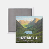 Snowdonia Nationalpark Wales Travel Magnet (Vorderseite/Rückseite)