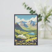 Snowdonia Nationalpark Wales Travel Postkarte (Stehend Vorderseite)