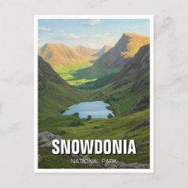 Snowdonia Nationalpark Wales Travel Postkarte