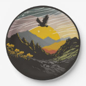 Snowdonia Pappteller (Vorderseite)