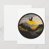 Snowdonia RSVP Karte (Vorne/Hinten)
