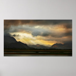 Snowdonia Sonnenuntergang Poster