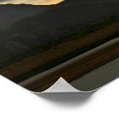 Snowdonia Sunset Poster (Ecke)