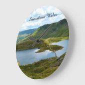 Snowdonia Wales Große Wanduhr (Winkel)