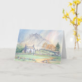 Snowdonia Welsh Mountain Landschaft Geburtskarte Karte (Gelbe Blume)