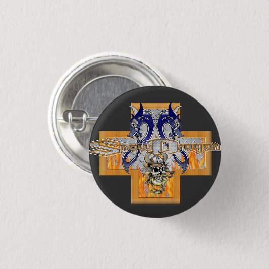 SnowDragon Knopf! Button (Vorne & Hinten)