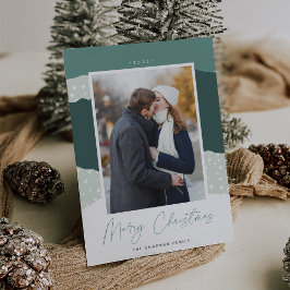 Snowdrift | Colorblock Versenktes Foto Weihnachten