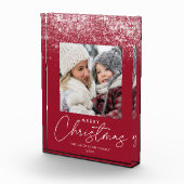 Snowdrift Frohe Weihnachten Cranberry Holiday Fotoblock (Rechts)