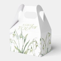 Snowdrop 60th Birthday Watercolor Botanical