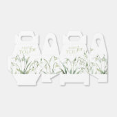 Snowdrop 60th Birthday Watercolor Botanical Geschenkschachtel (Ungefaltet)