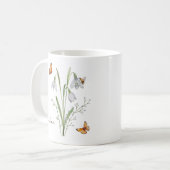 Snowdrop Birth Month Flower Kaffeetasse (Vorderseite Links)