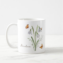 Snowdrop Birth Month Flower Kaffeetasse