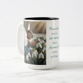 Snowdrop Blume Fairy Zweifarbige Tasse (Vorderseite Links)