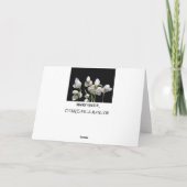 Snowdrop Blume Grußkarten Karte (Rückseite)